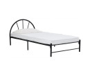 ADRIAN SINGLE BED WITH 1900MM SIDE RAIL BLACK