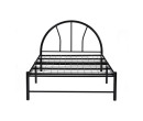 ADRIAN SINGLE BED WITH 1900MM SIDE RAIL BLACK