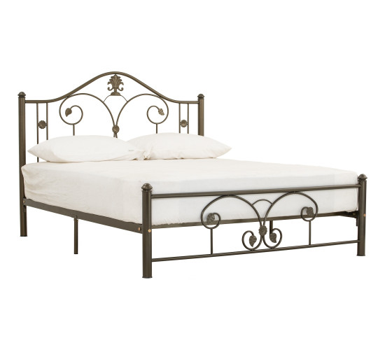 SANTA QUEEN BED WITH 1900MM SIDE RAIL ANTIQUE GOLD
