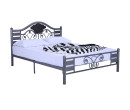 KINTA QUEEN BED WITH 1900MM SIDE RAIL  ANTIQUE SILVER
