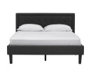 HAYDEN QUEEN BED WITH 1900MM SIDE RAIL BLACK/6516