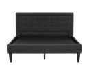 HAYDEN QUEEN BED WITH 1900MM SIDE RAIL BLACK/6516