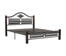 GALOR QUEEN BED WITH 1900MM SIDE RAIL CAPPUCCINO/ ANTIQUE SILVER