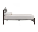 GALOR QUEEN BED WITH 1900MM SIDE RAIL CAPPUCCINO/ ANTIQUE SILVER
