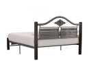 GALOR QUEEN BED WITH 1900MM SIDE RAIL CAPPUCCINO/ ANTIQUE SILVER