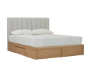 MOLA QUEEN BED WITH STORAGE 1900MM (BED PANEL) 102/3690 (PET FRIENDLY FABRIC)