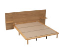 PLATO QUEEN BED WITH 1900MM BED PANEL WITH SIDE TABLE 102