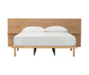PLATO QUEEN BED WITH 1900MM BED PANEL WITH SIDE TABLE 102