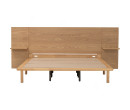 PLATO QUEEN BED WITH 1900MM BED PANEL WITH SIDE TABLE 102