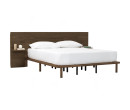 PLATO QUEEN BED WITH 1900MM BED PANEL WITH SIDE TABLE 109