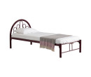 ALVIS SINGLE BED WITH 1900MM SIDE RAIL MAROON