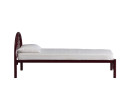 ALVIS SINGLE BED WITH 1900MM SIDE RAIL MAROON