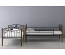 DERRICK DOUBLE DECKER WITH 1900MM SIDE RAIL DIRTY OAK/BLACK