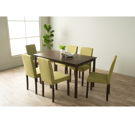 AMOS 1+6 DINING SET 117/PICKLE