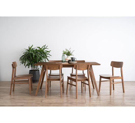 145075/241577 1+6 CADELL DINING TABLE WITH KODEE D...