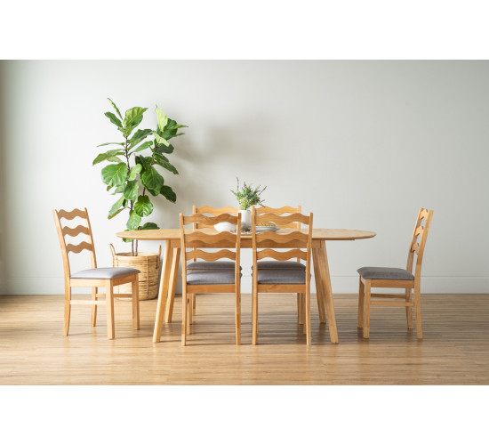 146133/241522 1+6 WERNER EXT DINING TABLE WITH WIL...