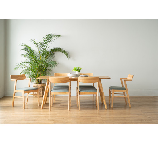 1469081/241520 1+6 RODEN DINING TABLE WITH ZELIG D...