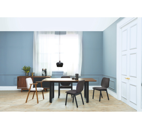 146027/241031/241034 1+4+2 ULMER DINING TABLE WITH...