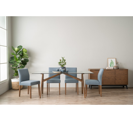 146113/241550 1+6 KOEN DINING TABLE WITH LADEE DIN...