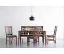 145077/241362 1+6 ALLEGRO DINING TABLE WITH AYRTON DINING CHAIR