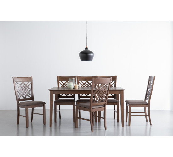 145077/241362 1+6 ALLEGRO DINING TABLE WITH AYRTON...