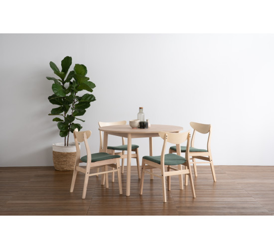 143037/241509 1+4 STARK ROUND DINING TABLE WITH MA...