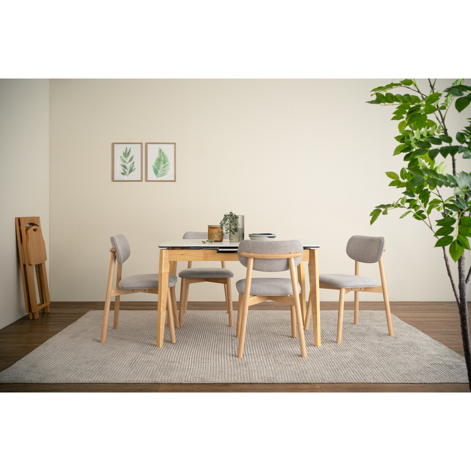 145168/241638 1+4 FOLTO DINING TABLE WITH LUCA DINING CHAIR 145168/241638 1+4 FOLTO DINING TABLE WITH LUCA DINING CHAIR