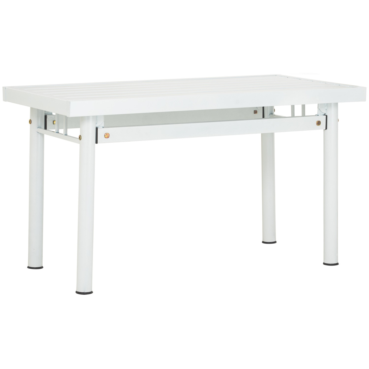 HAMIDA 1.1M METAL TABLE WHITE