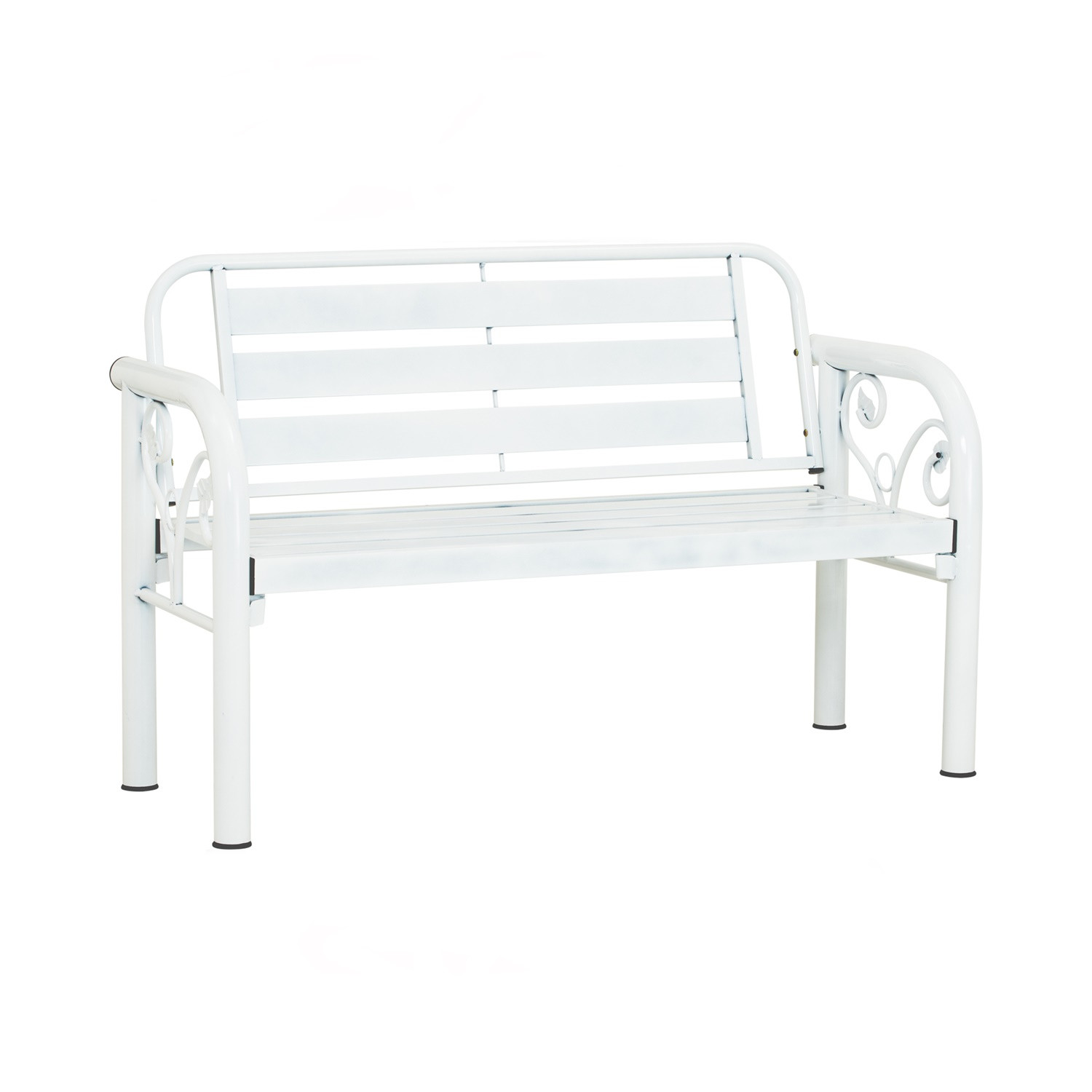 HAMIDA 2 SEATER BENCH WHITE