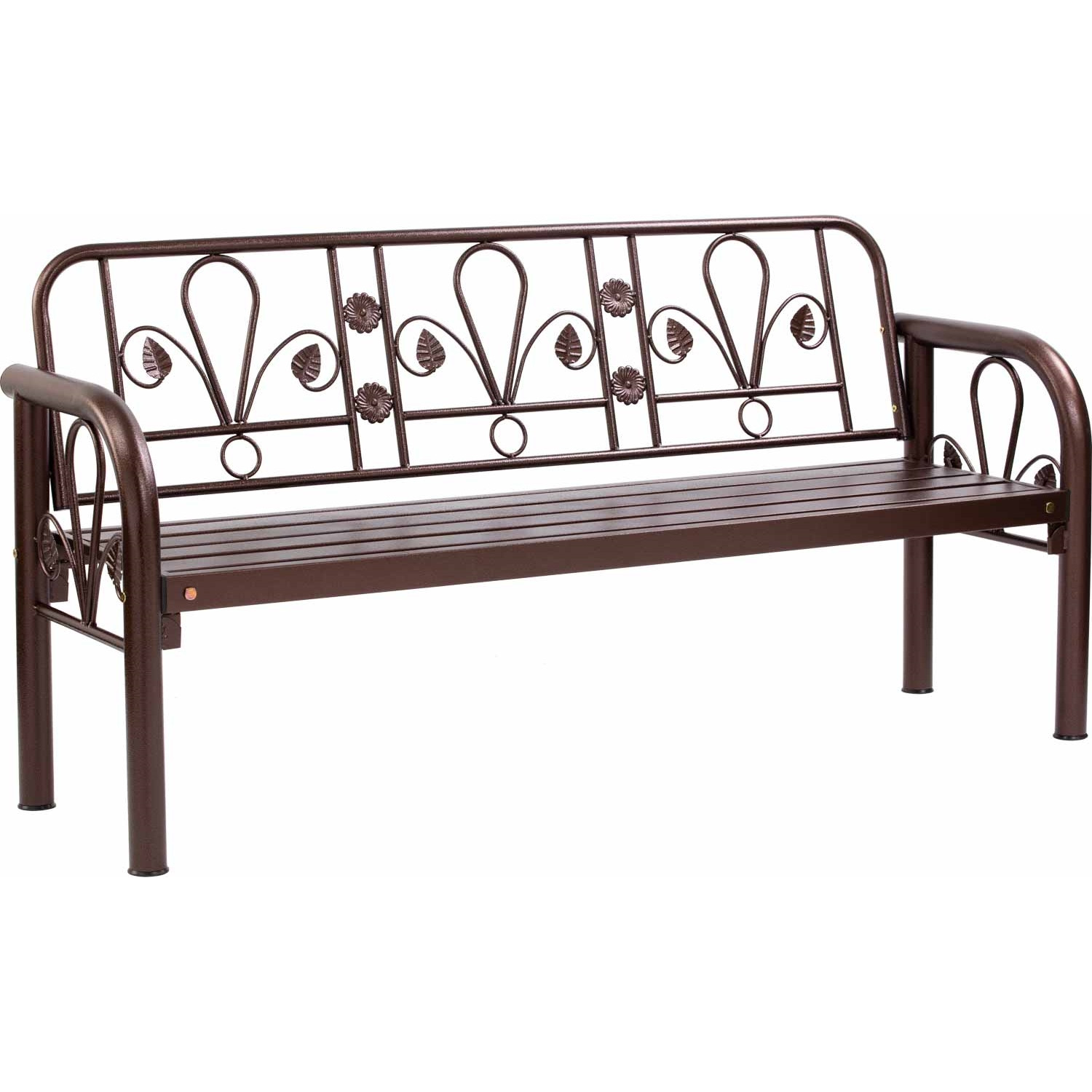 DATSUN 3 SEATER BENCH ANTIQUE BROWN