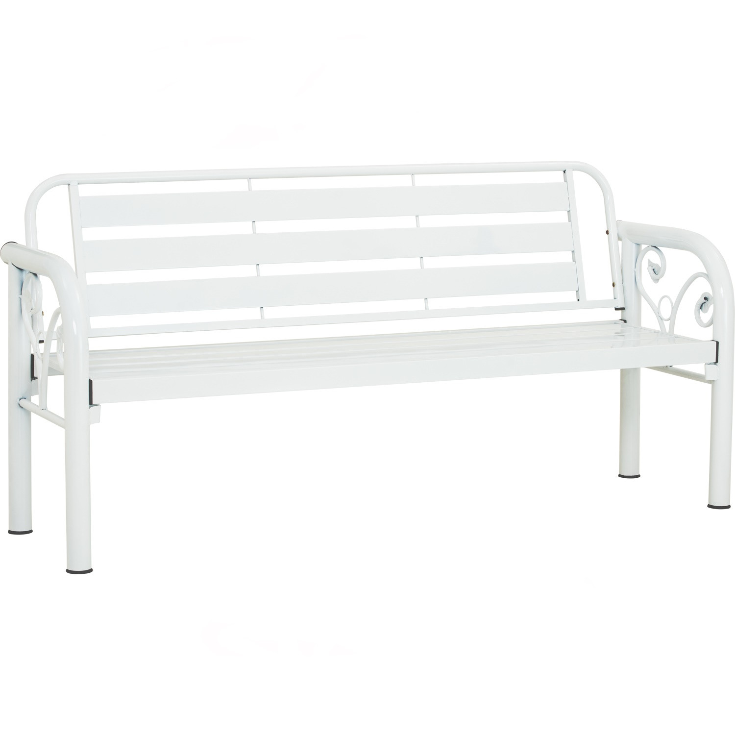 HAMIDA 3 SEATER BENCH WHITE
