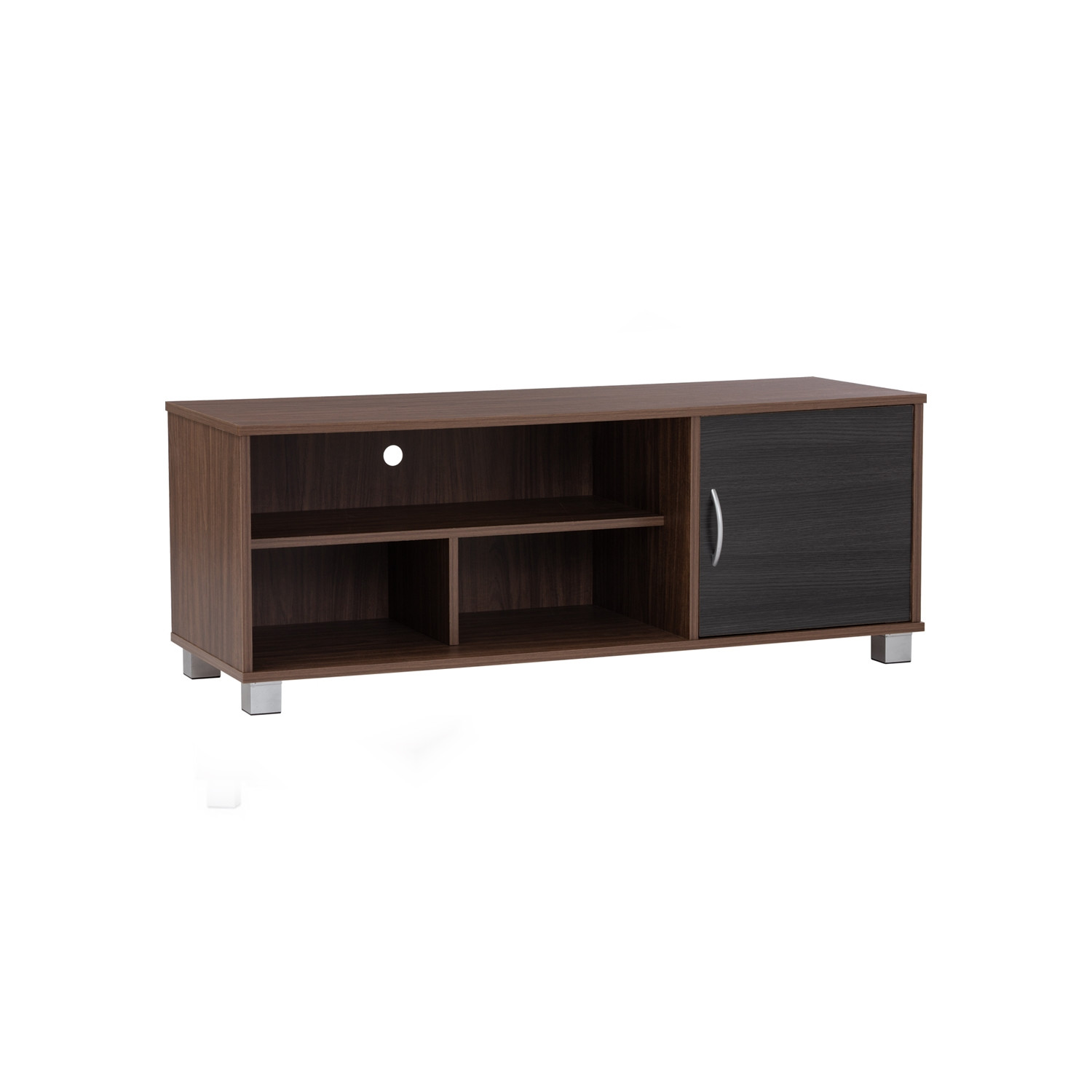 DAYTON 1.2M TV CABINET NATURAL WALNUT/ BLACK ASH