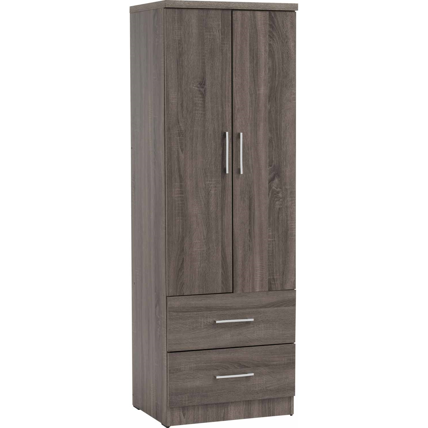DUBLIN 2 DOOR WARDROBE SONOMA DARK (2 DRAWERS)