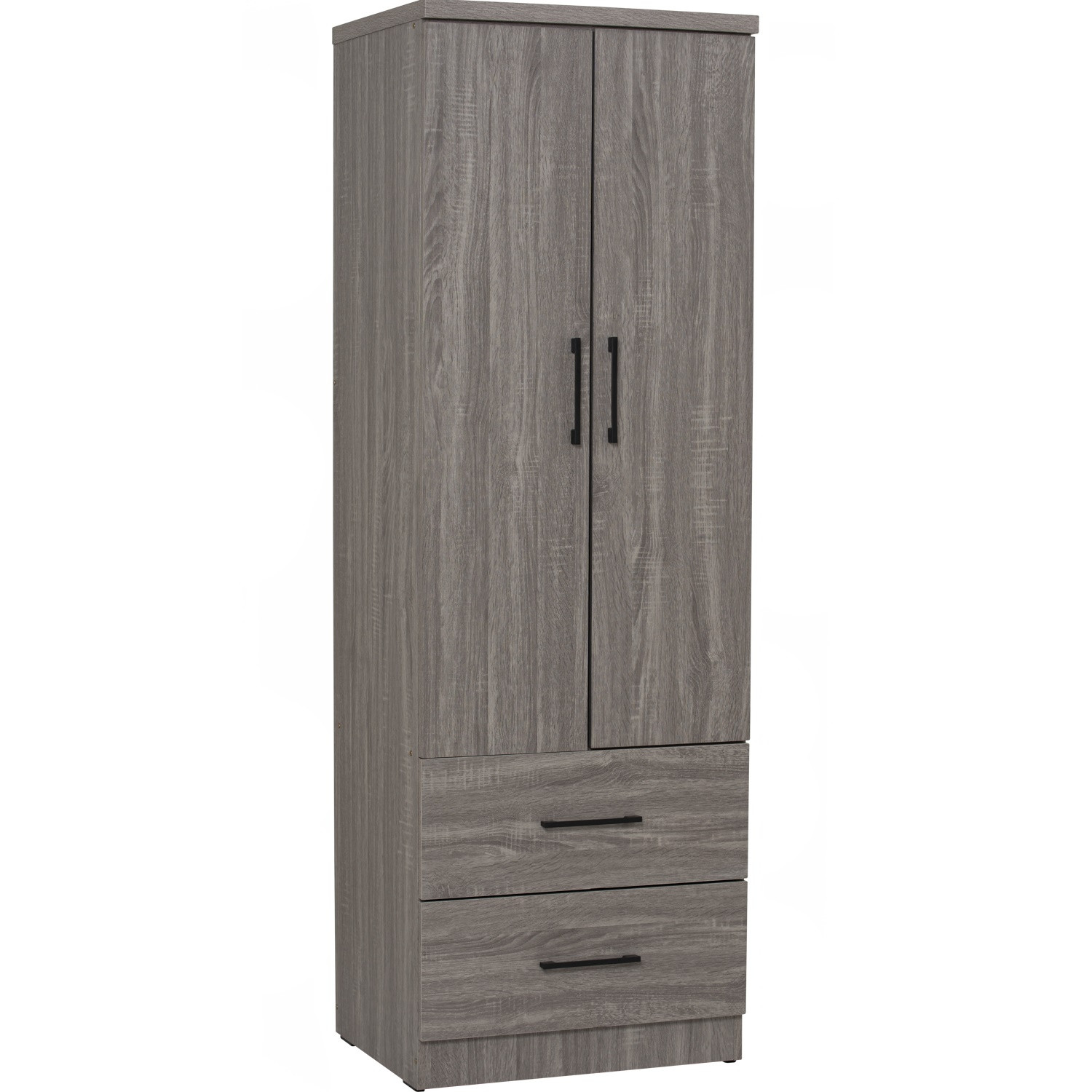 DUBLIN 2 DOOR WARDROBE SONOMA LIGHT (2 DRAWERS)
