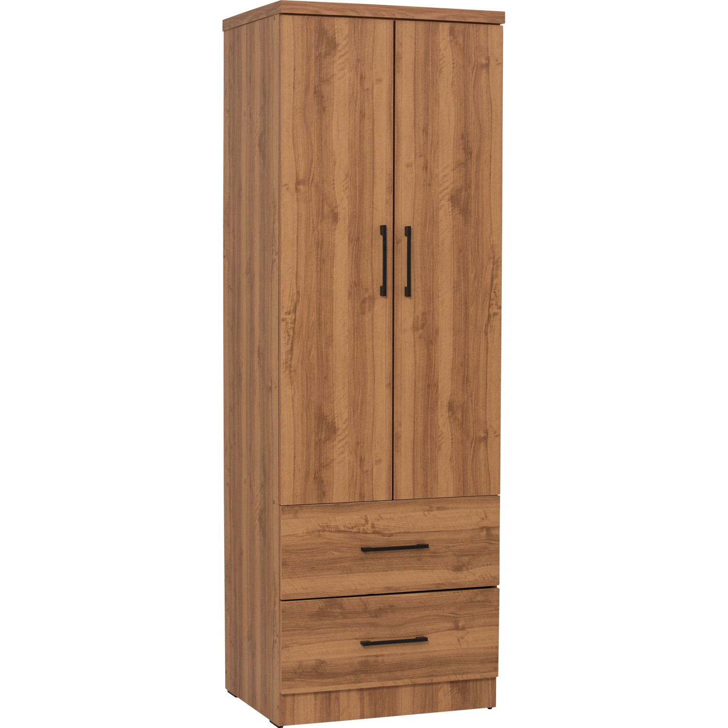 DUBLIN 2 DOOR WARDROBE NATURAL OAK (2 DRAWERS)