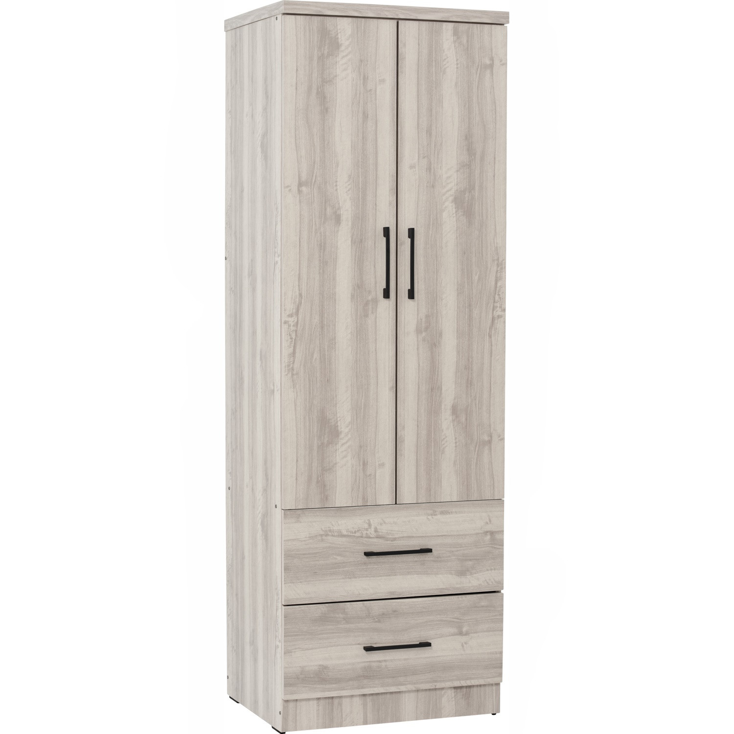 DUBLIN 2 DOOR WARDROBE LIGHT OAK (2 DRAWERS)