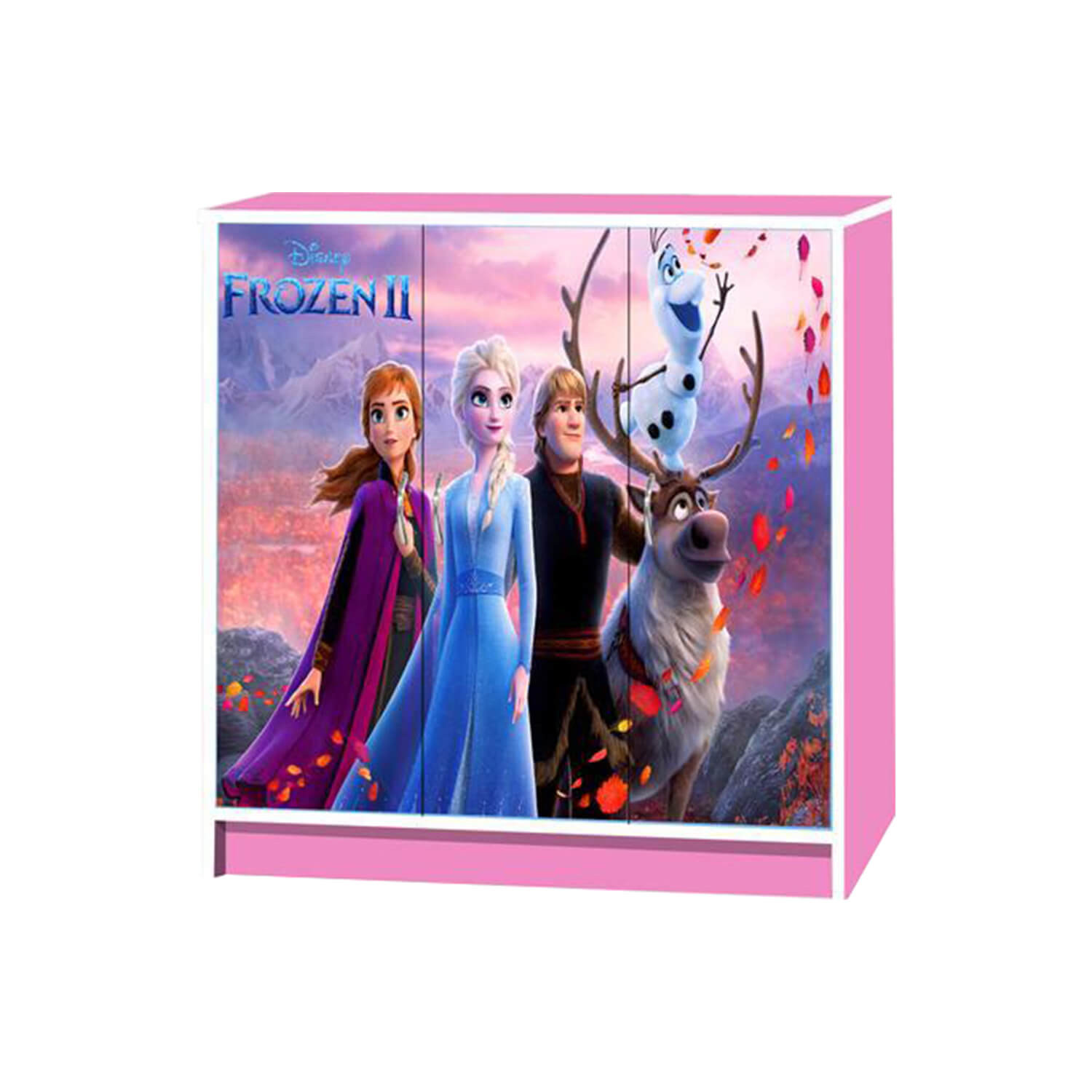 WONDERLAND 3 DOOR CARTOON CABINET PINK