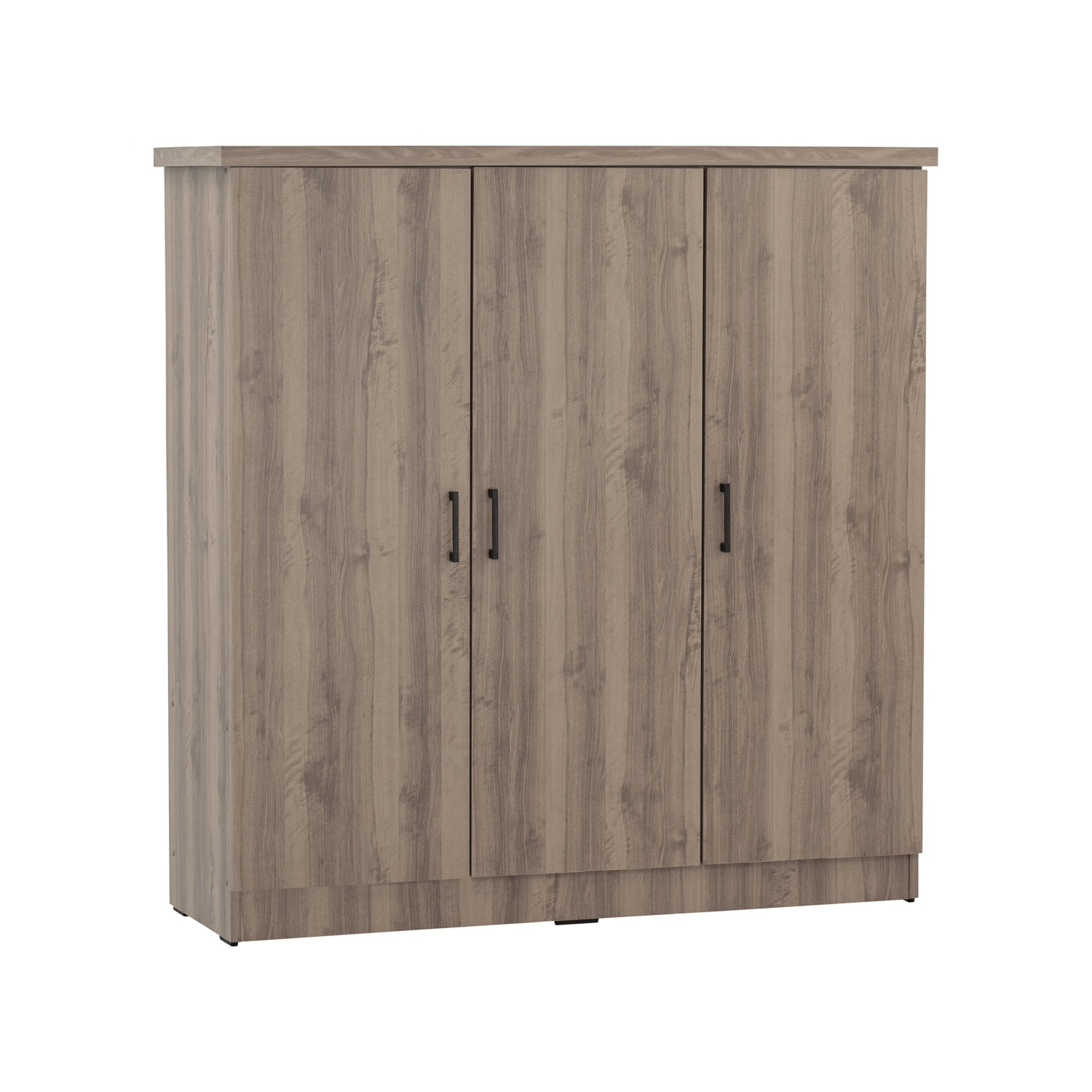 DUBLIN 3 DOOR LOW WARDROBE DARK OAK