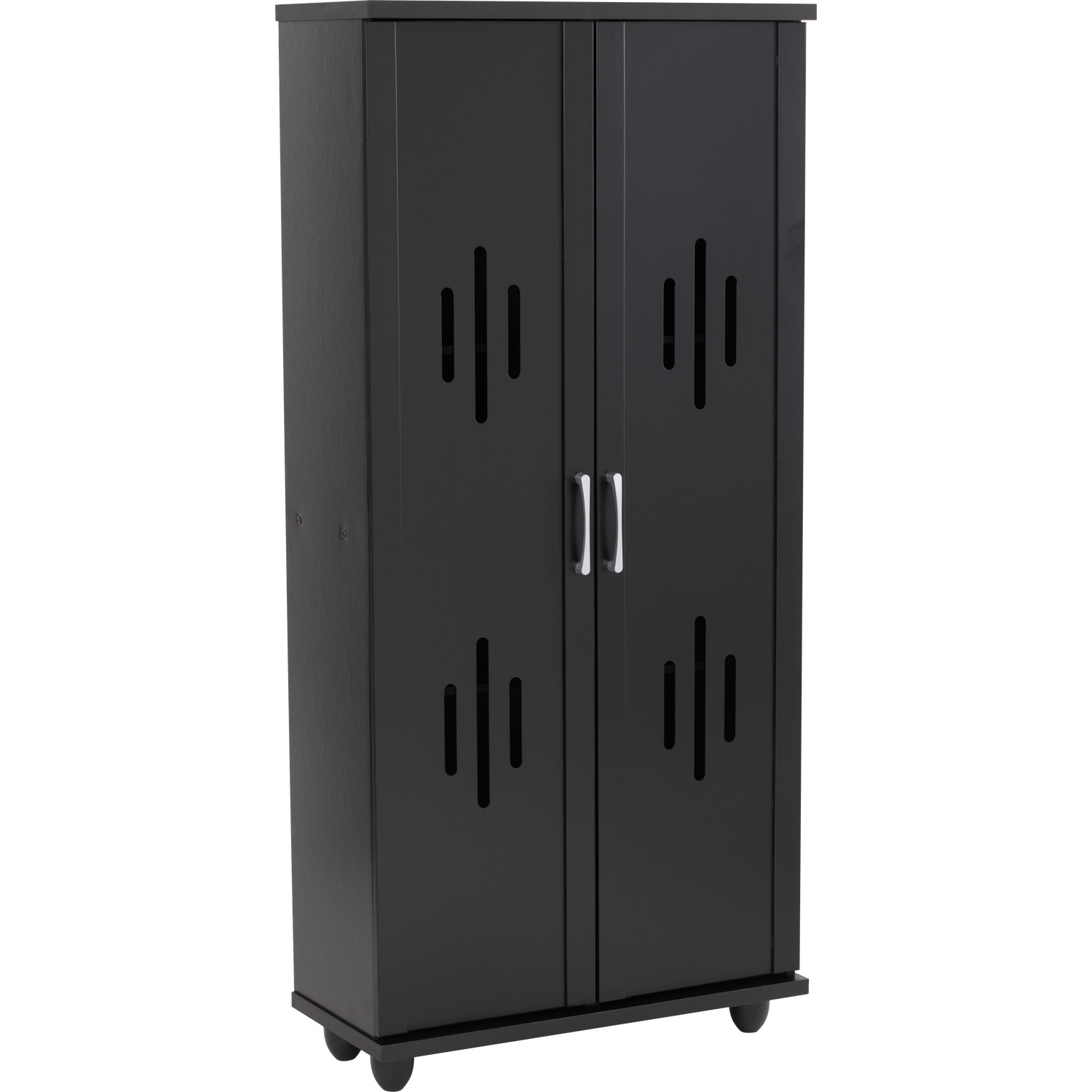HASTING 2 DOOR SHOE CABINET BLACK