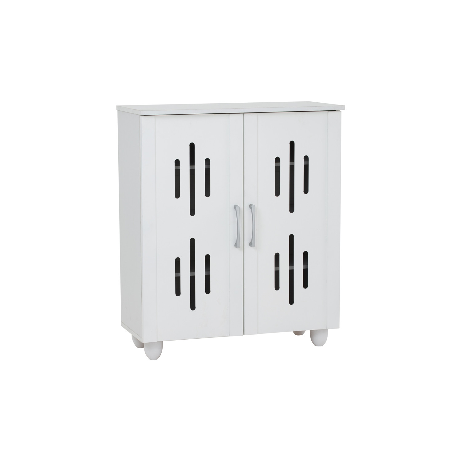 HASTING 2 DOOR SHOE CABINET WHITE