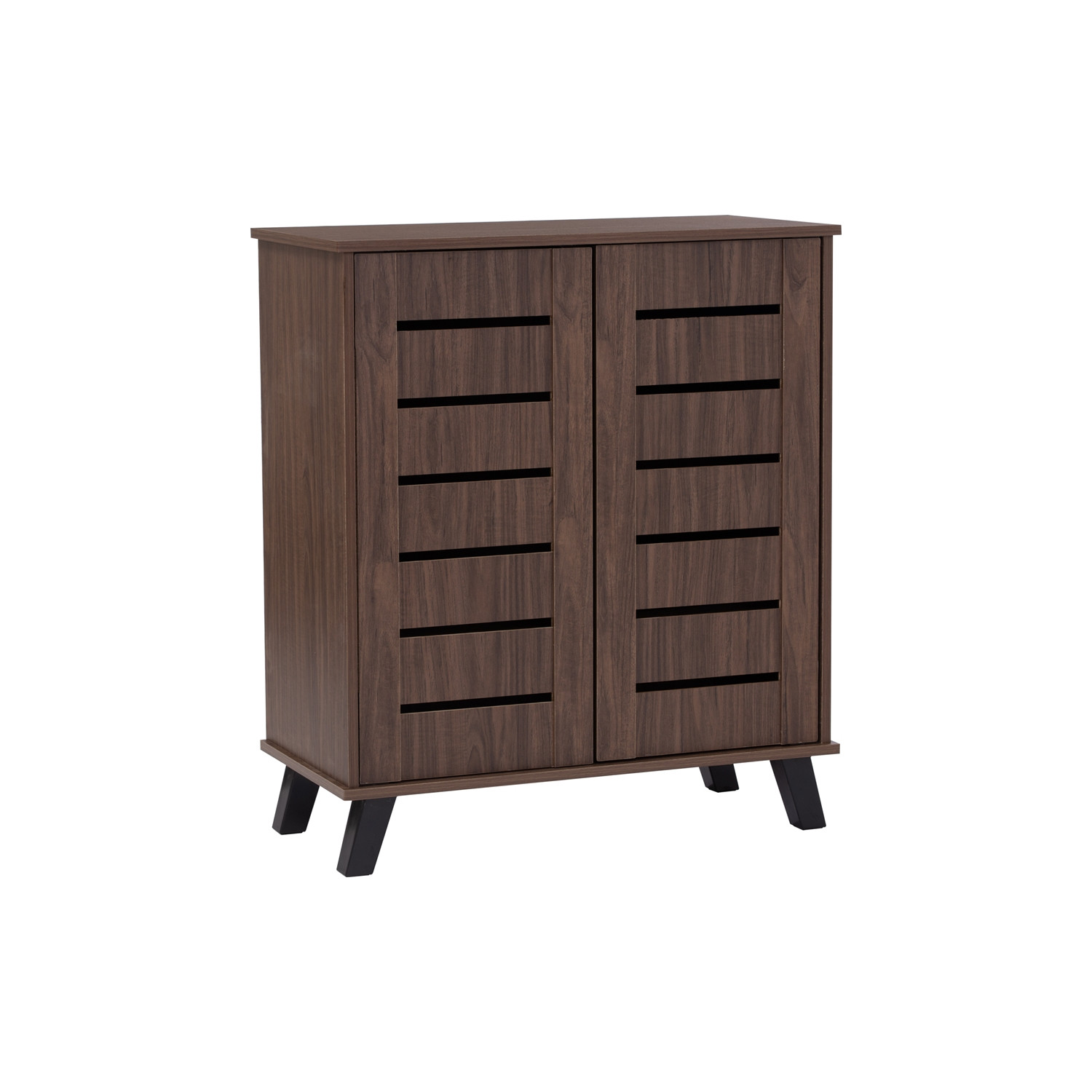 IRAN 2 DOOR SHOE CABINET NATURAL WALNUT