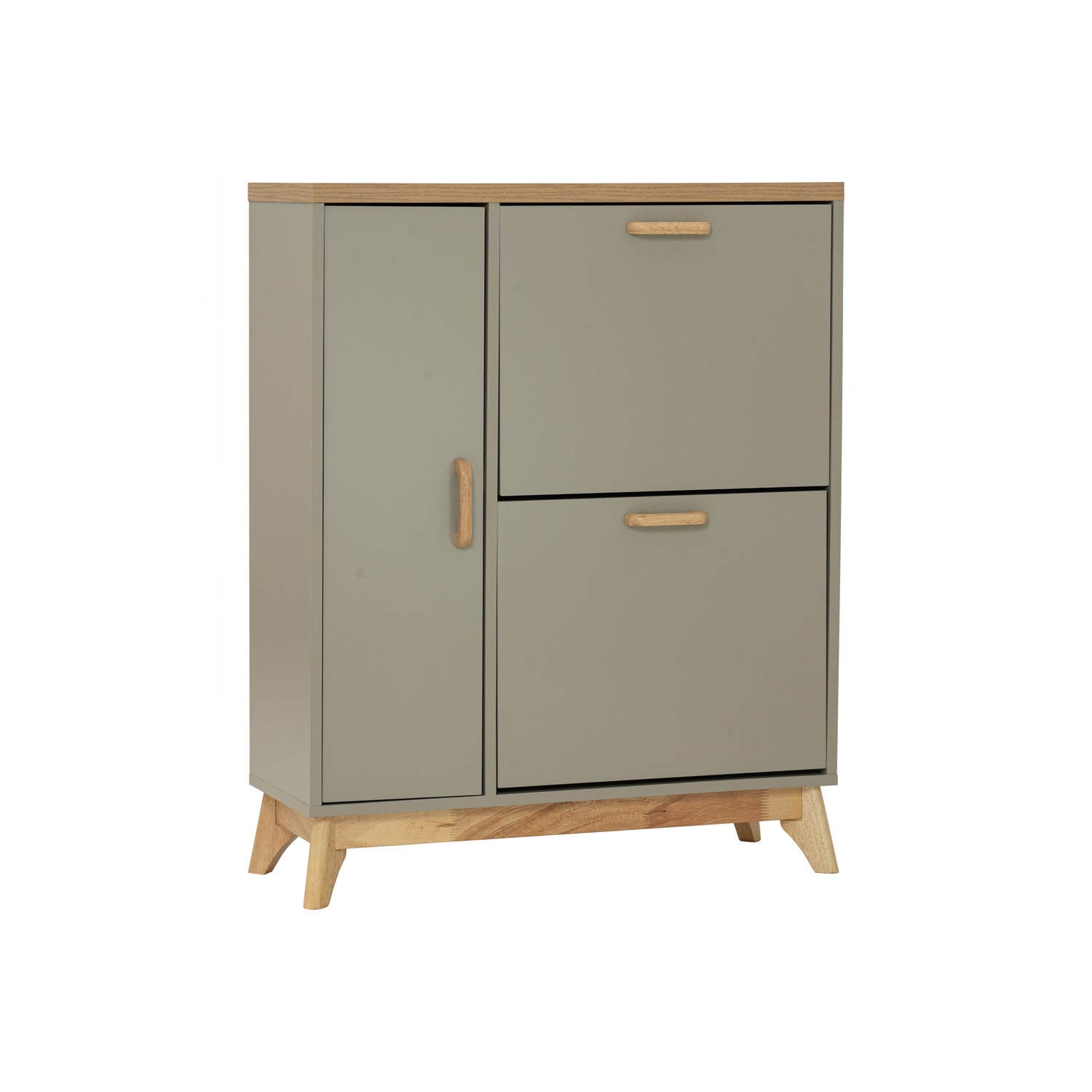 LOGOS SHOE CABINET OAK/GREY