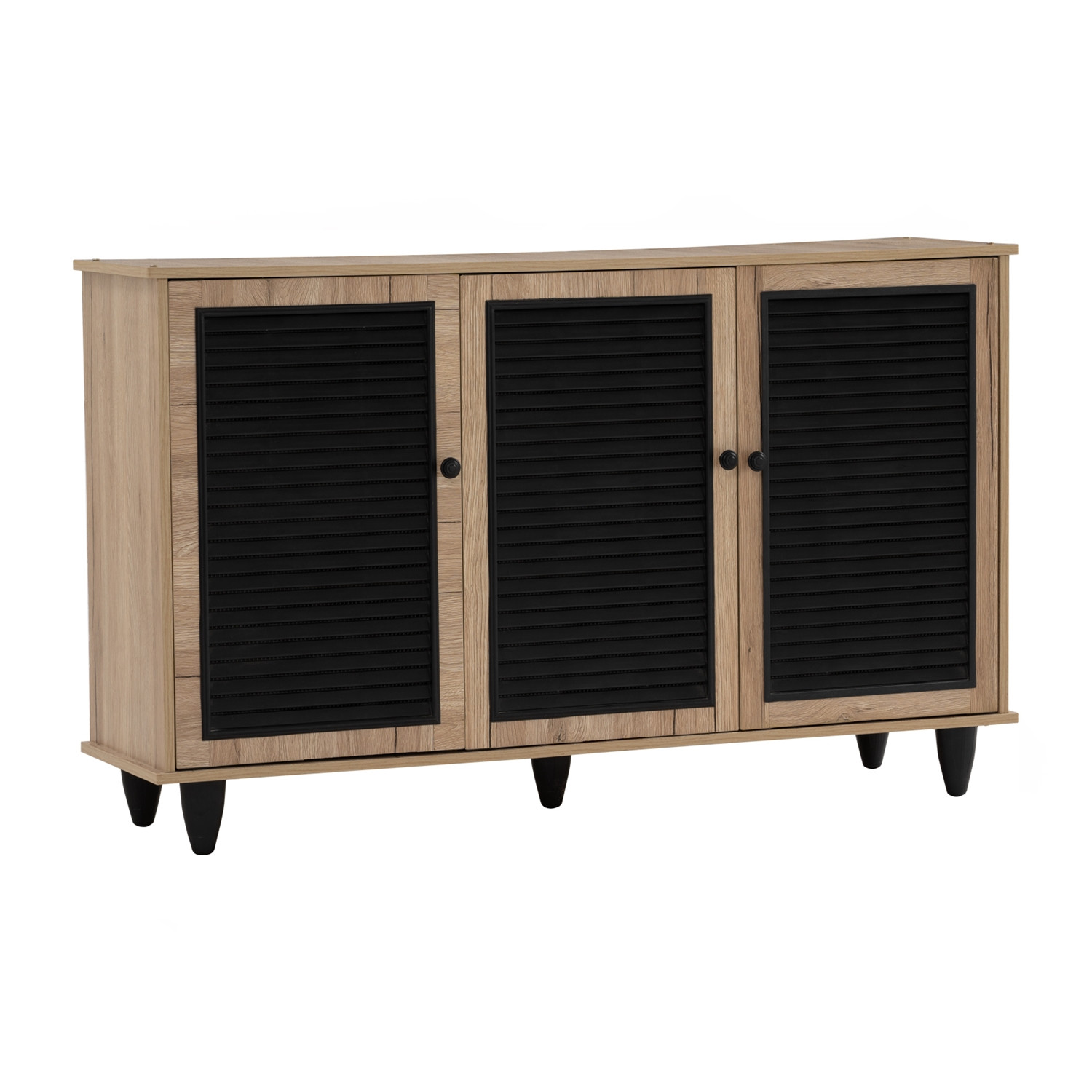 ALMO 3 DOOR SHOE CABINET SONOMA OAK