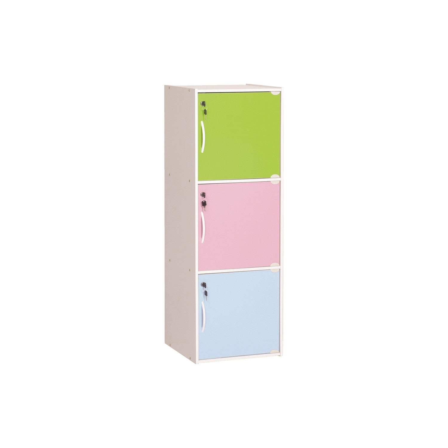 CODEY 3 DOOR STORAGE BOX WITH LOCK