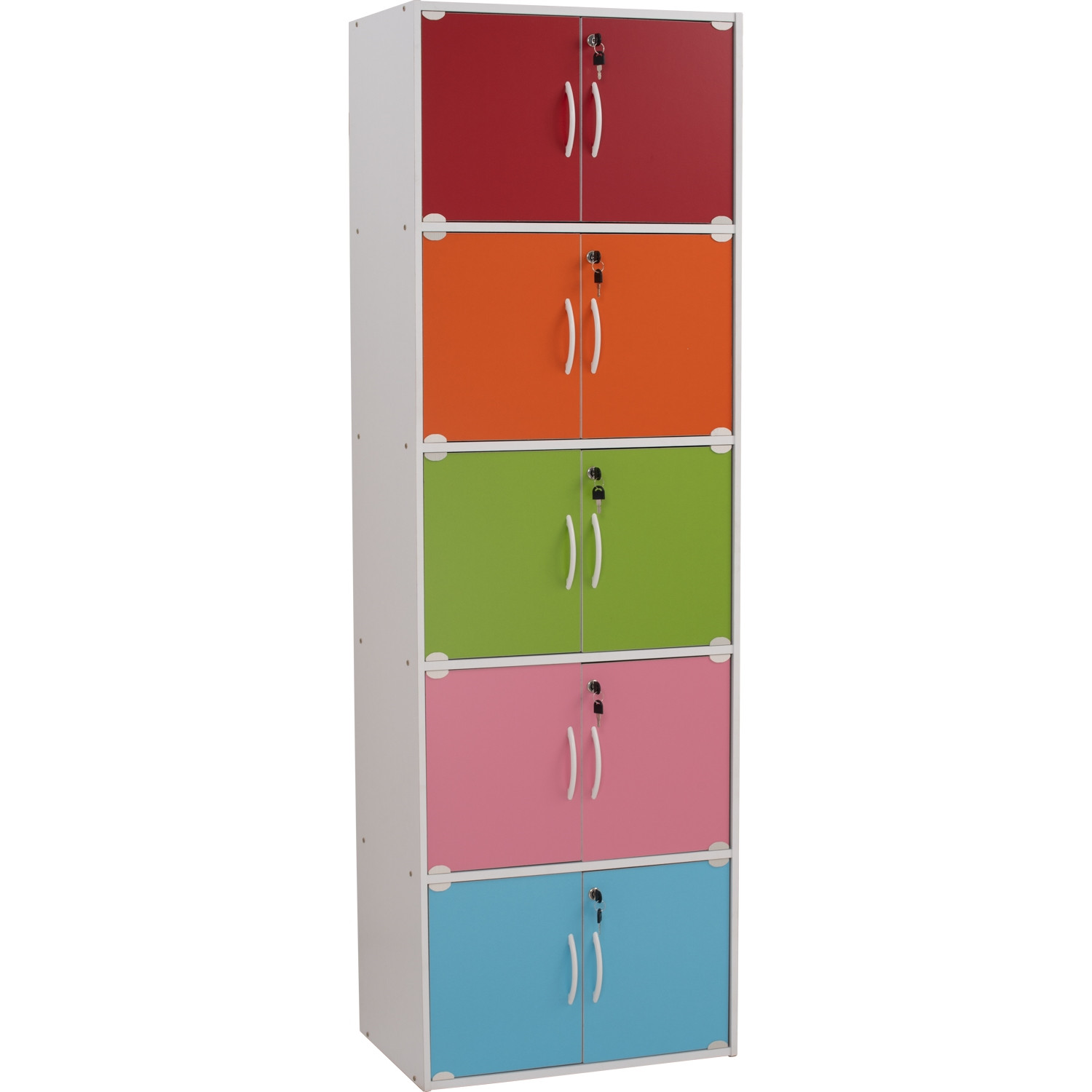 CODEY 10 DOOR STORAGE BOX WITH LOCK