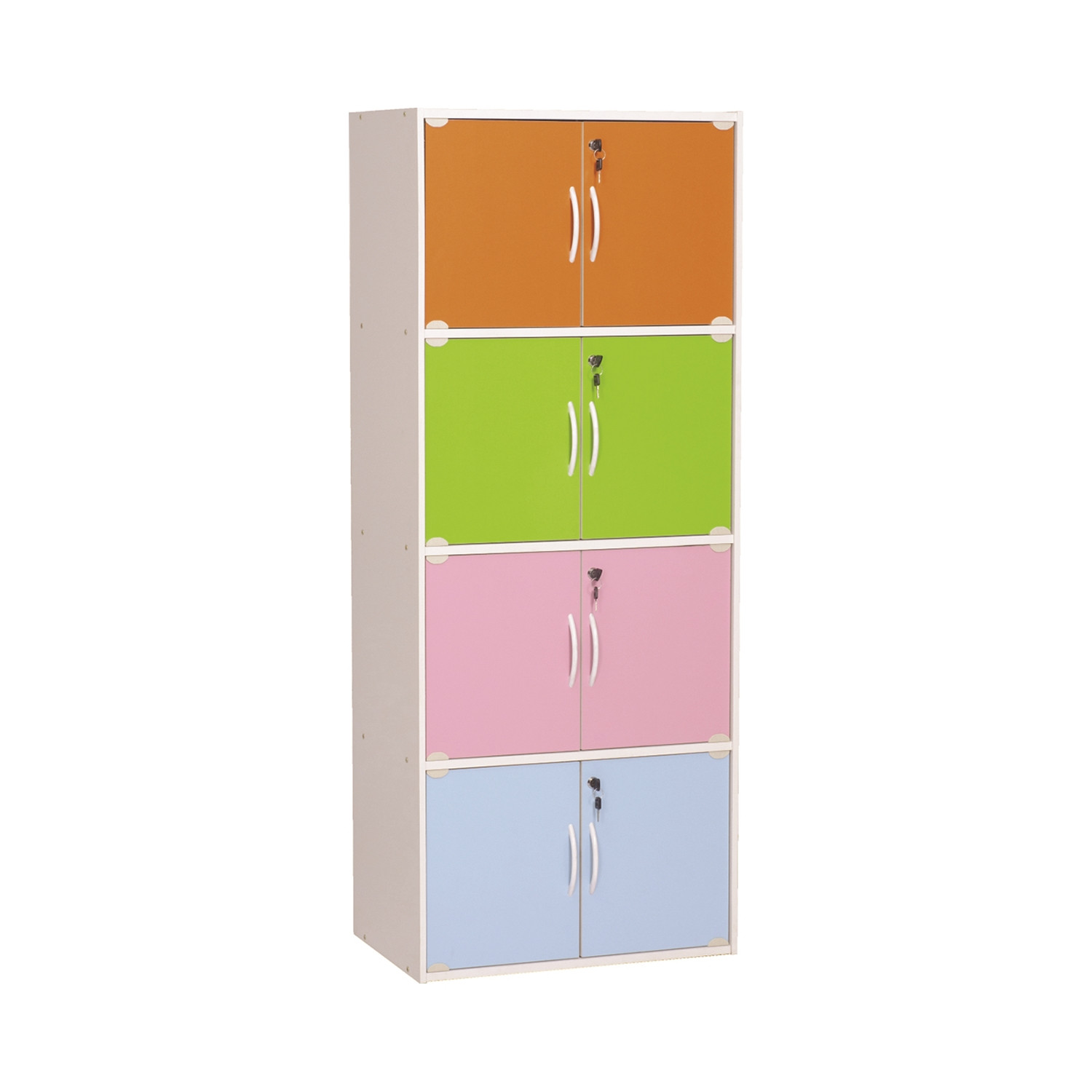 CODEY 8 DOOR STORAGE BOX WITH LOCK