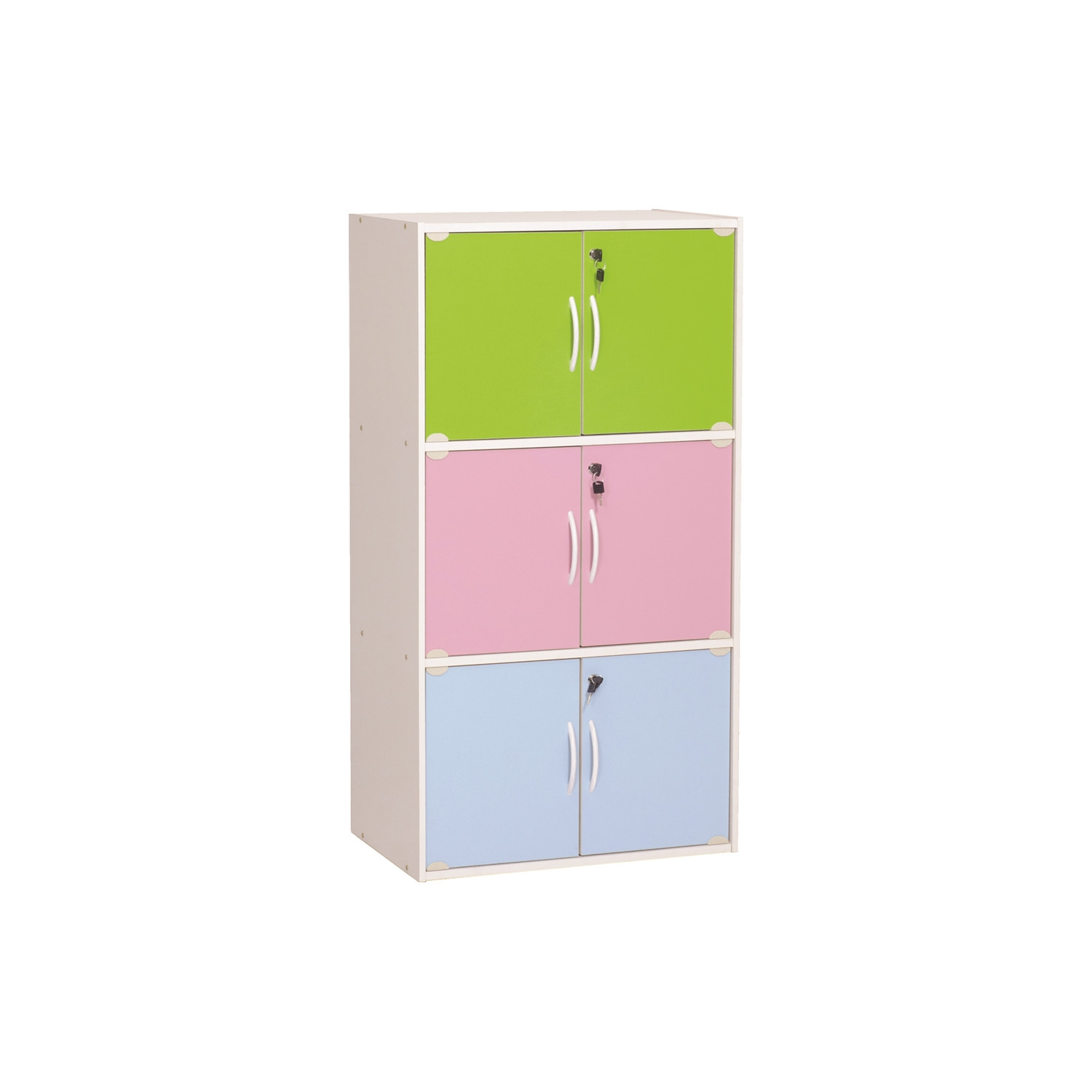 CODEY 6 DOOR STORAGE BOX WITH LOCK