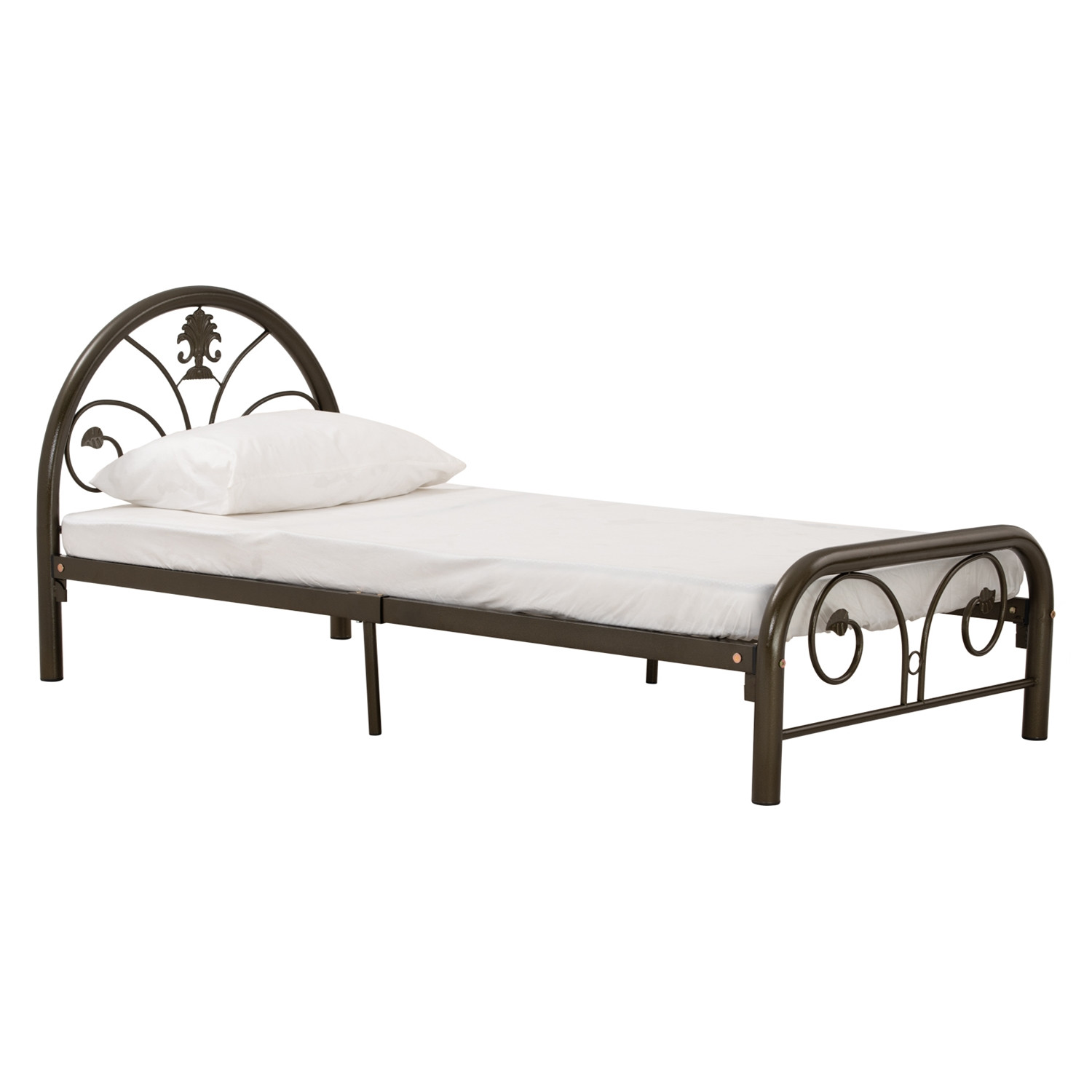 KINTA SINGLE BED WITH 1900MM SIDE RAIL ANTIQUE GOLD