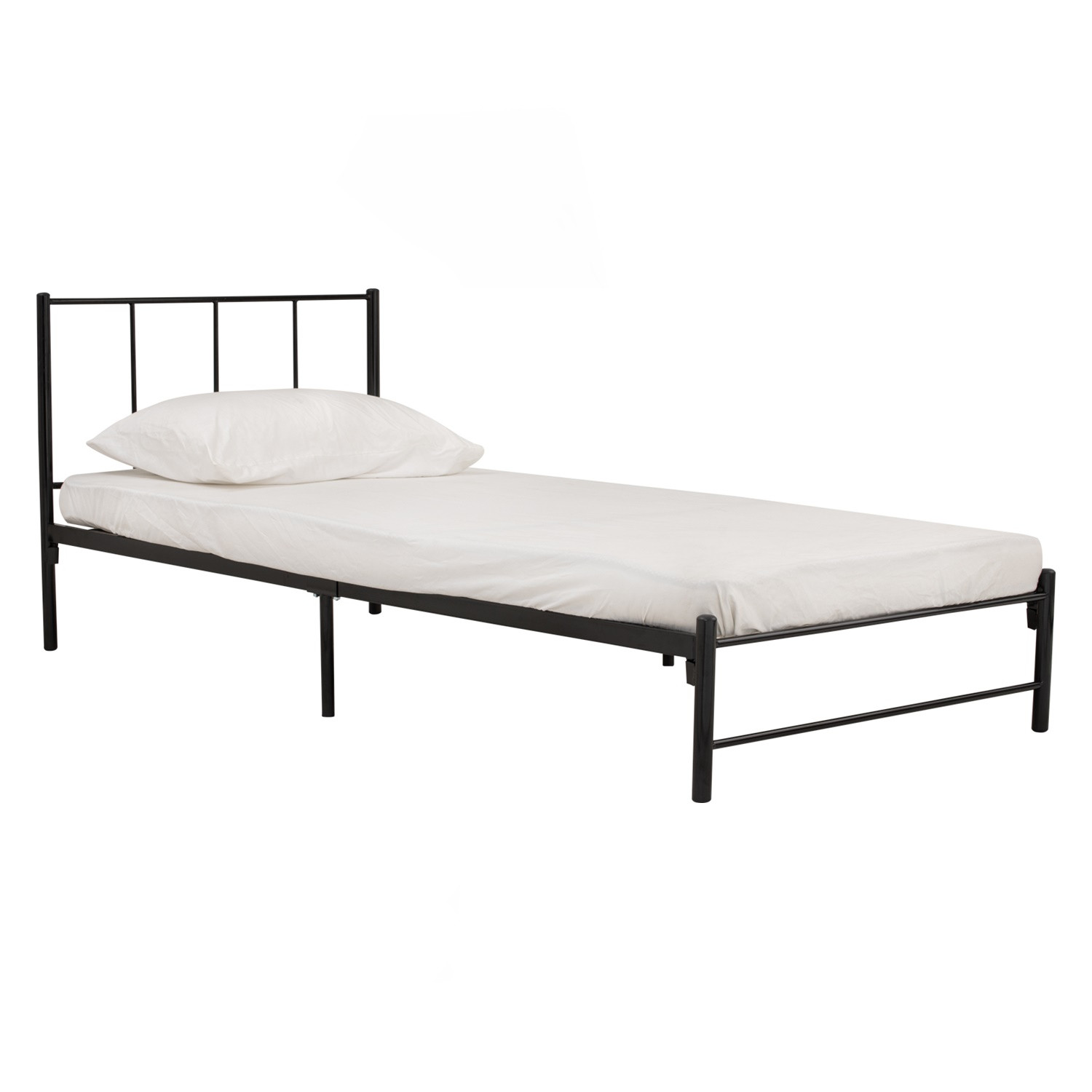CALLON SINGLE BED WITH 1900MM SIDE RAIL BLACK