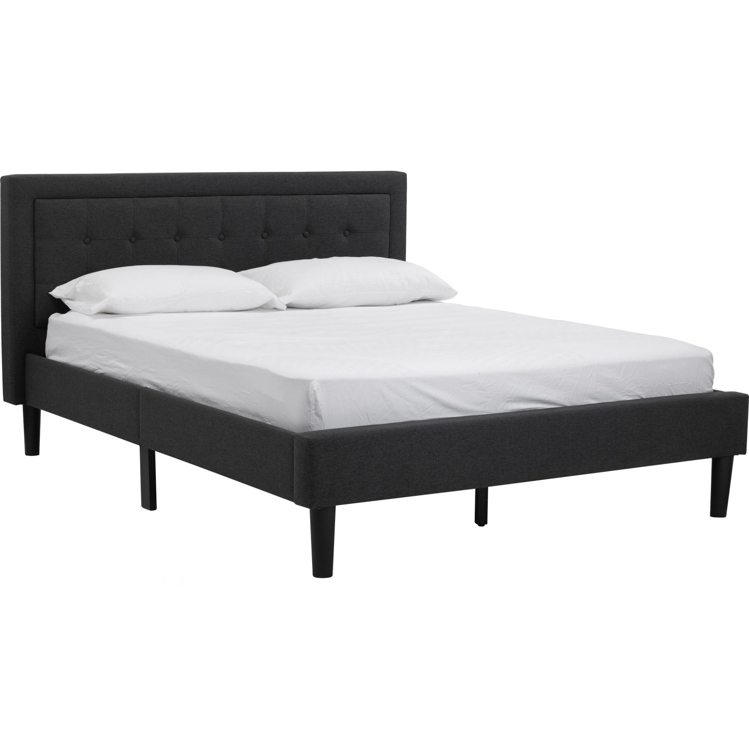 HAYDEN QUEEN BED WITH 1900MM SIDE RAIL BLACK/6516